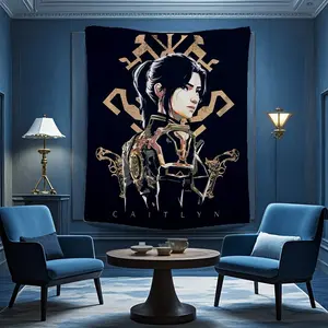 Arcane Caitlyn Patterned Wall Hanging Flag Tapestry, for Party Bedroom Living Room Home and Outdoor Garden Patio & University Dorm Decor Gift