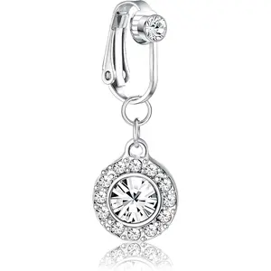 Fake Belly Ring for Women Belly Piercing Fake Navel Ring Non Piercing Clip On Belly Piercing Fake Belly Button Piercing