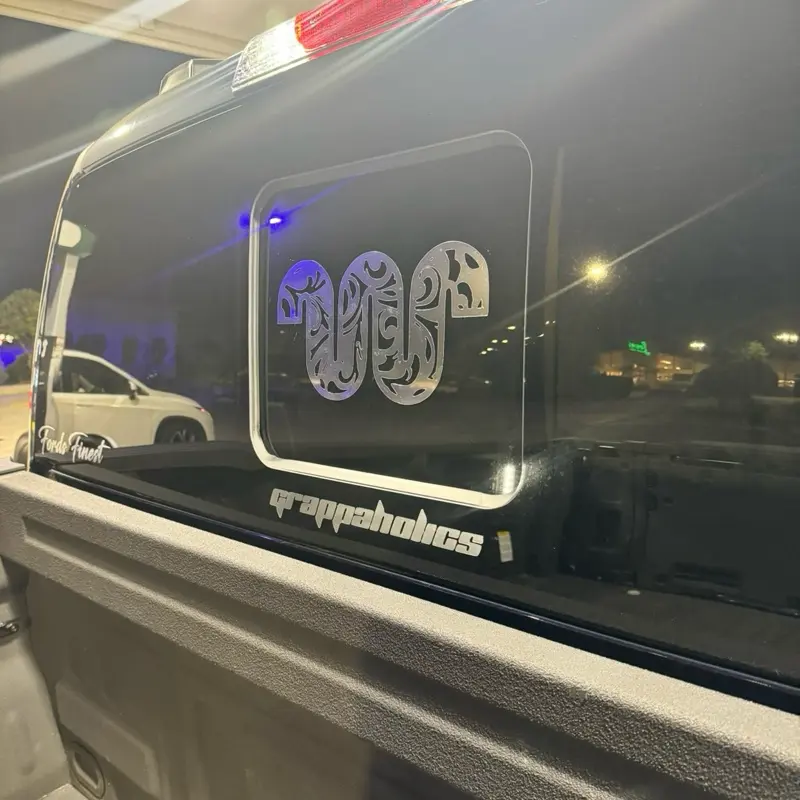 Sliding ranch Glass Window Vinyl Decal, Car Decal Stickers, Fits Cars Trucks