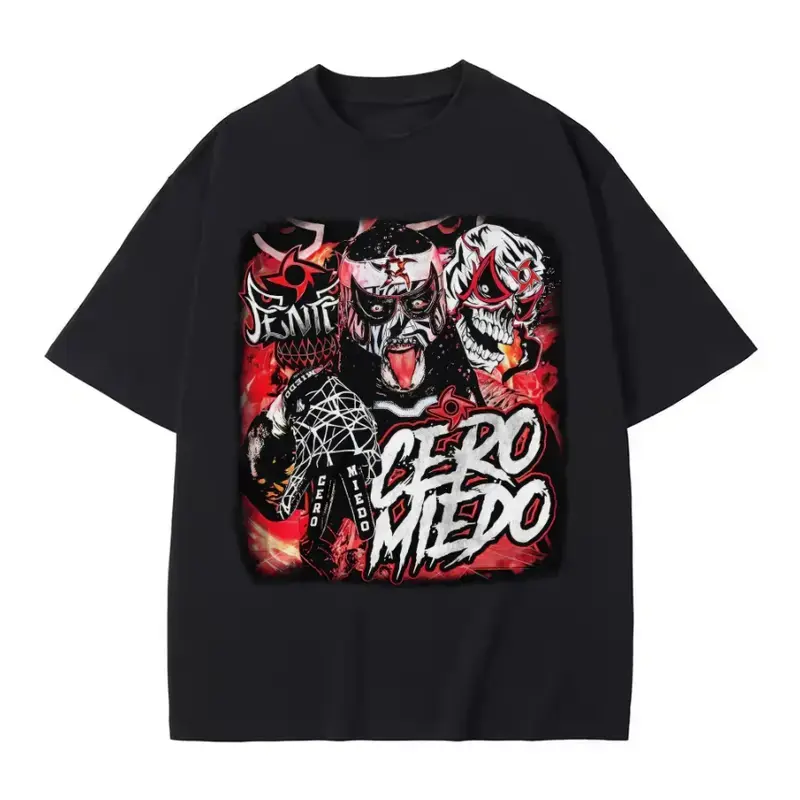 Cero Miedo Shirt, Wrestling Apparel Featuring Zero Miedo, Perfect for W.WE and Sports Fans, Full Sizes, Full Colors Womenswear Casual