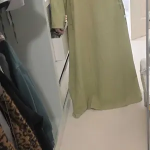 Women's Plain Tie Front Flounce Sleeve Modest Dress, Elegant Long Sleeve Round Neck Dress for Spring & Fall, Women's Clothing for Daily Wear