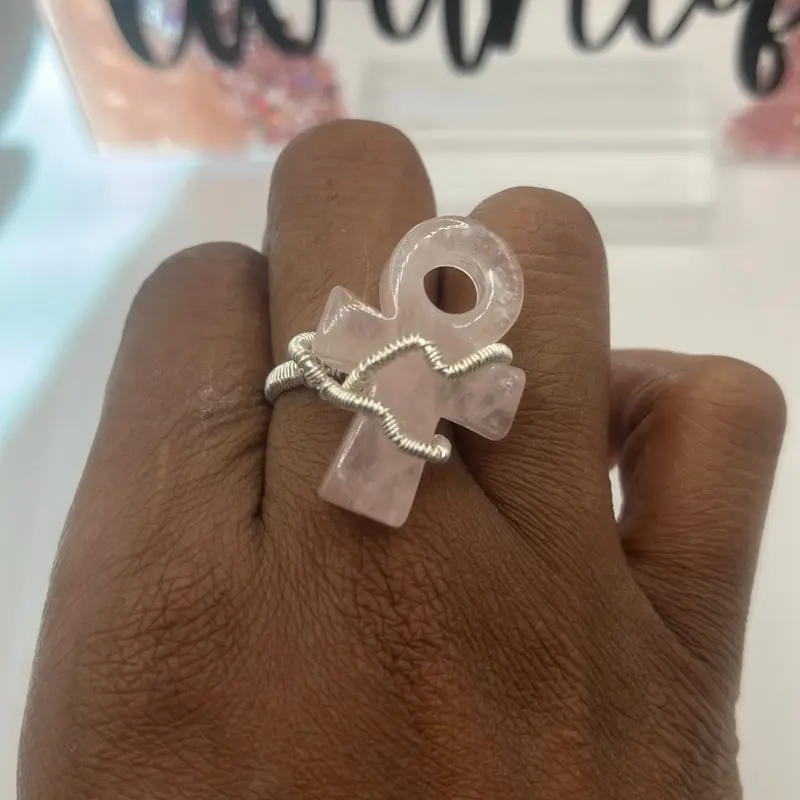 Goddess,ankh rings