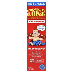 Boudreaux's Butt Paste Diaper Rash Ointment, 4 oz (113 g)