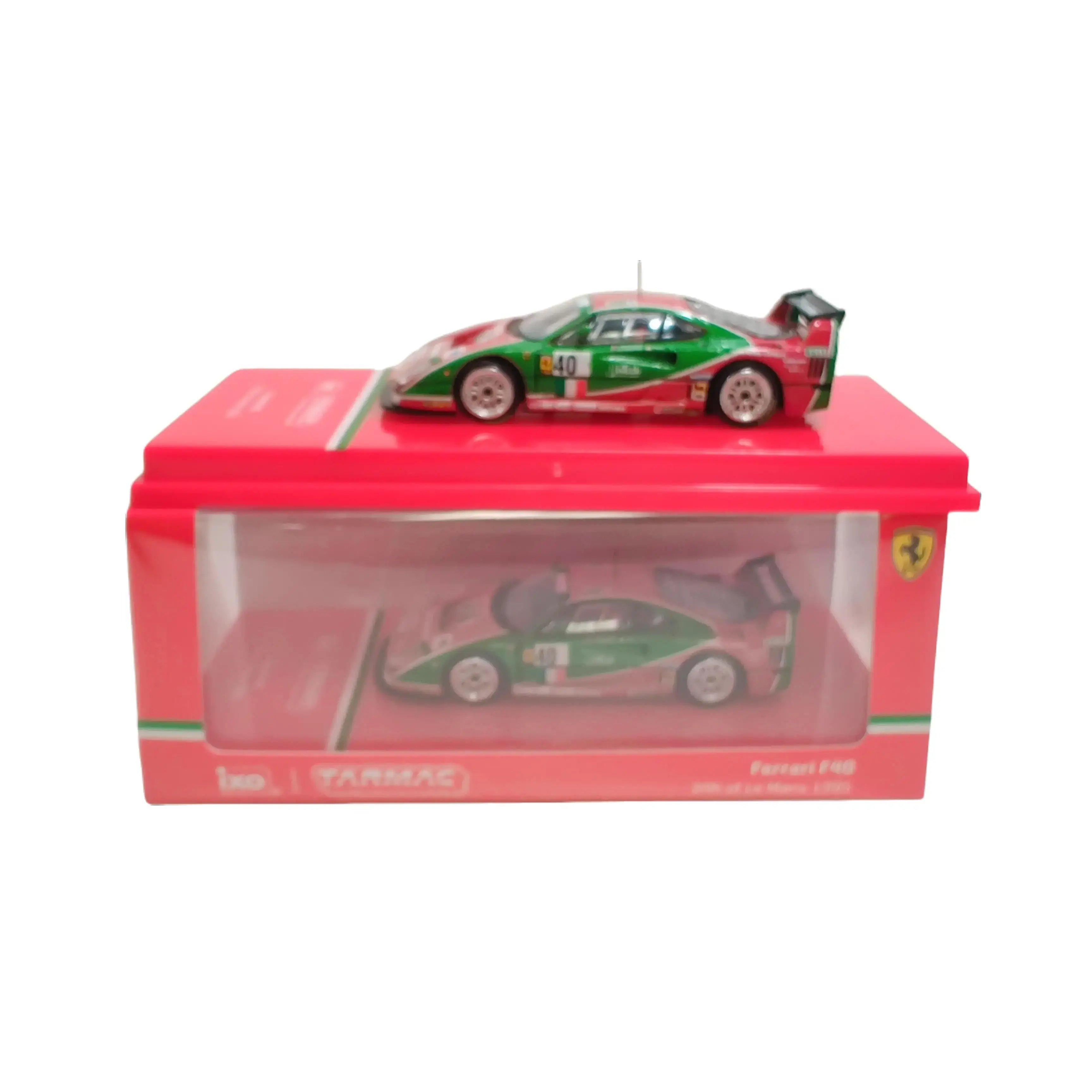 TARMAC WORKS 1:64 Scale Ferrari F40 24h of Le Mans 1995 Racing Car Model Diecast Collectible