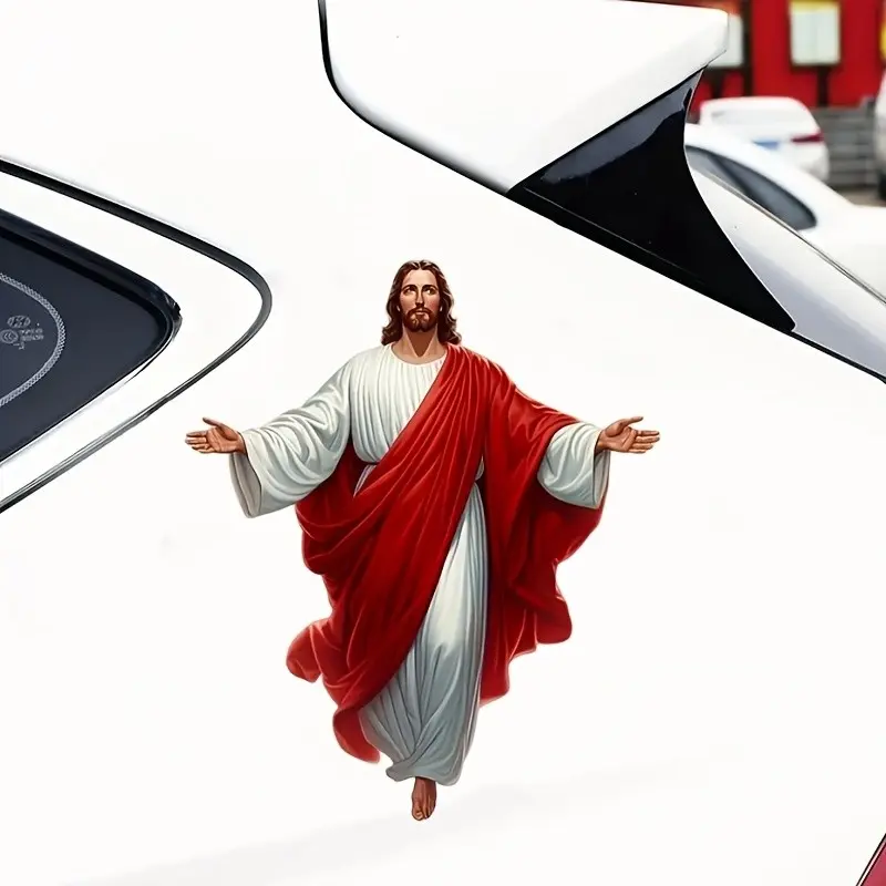Durable Waterproof Vinyl Jesus Prayer Sticker, Scratch-Resistant Smooth Surface, Ideal for Motorcycle, Laptop, Car Bumper, Water Bottle Decor, Perfect Gift Idea, Vinyl Waterproof Decals, Decals Stickers