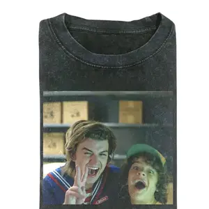Youth and Adult Steve and Dustin ST Shirt, Vintage 80s Duo Tee, Retro Steve Harrington & Dustin Henderson Graphic T-Shirt Unisex