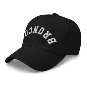 RIVEMUG NX Upside Down Broncos Embroidered Curved Bill Cap Relaxed Fit Low Crown Adjustable Hat for Men and Women
