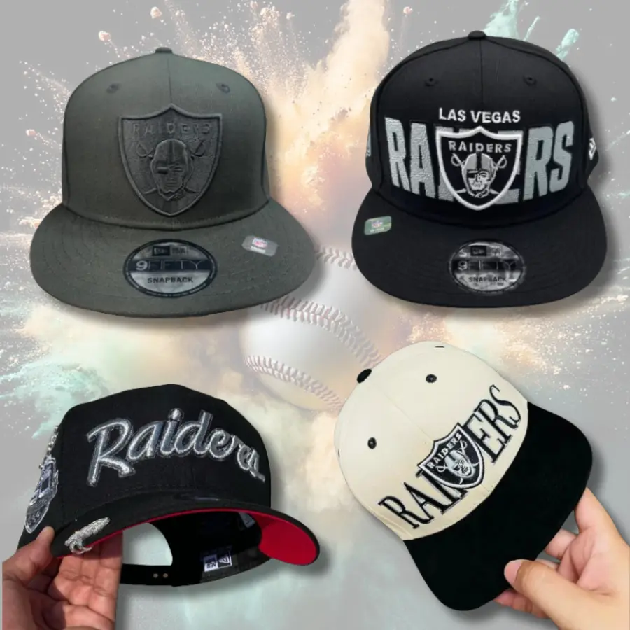 New Era Las Vegas Raiders Trucker Snapback Cap – Adjustable NFL Hat with Embroidered Raiders Shield Logo for Men & Women, Collector’s Limited Edition 2026 Urban Streetwear Gorra premium, ideal para destacr tu estilo en TikTok.