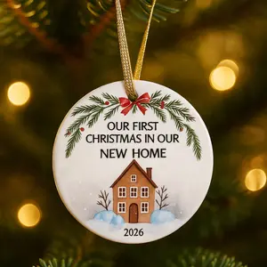 New Home Decorations 2026, Moving Gift for New Owners, Couples, Families, Unique Memorial Decoration, Christmas Ornaments