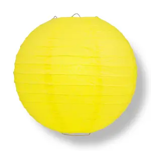 30" to 36" Even Ribbing Paper Lanterns - Various Colors Available