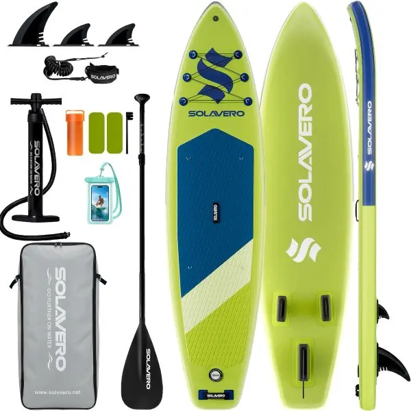 Ecofurnix 10'6" Inflatable Paddle Board (Blow Up Paddle Board, Inflatable Paddleboard) for Adults, with Premium SUP Accessories, Anti-Slip EVA Deck, Backpack for Friends & Family Use, Fitness