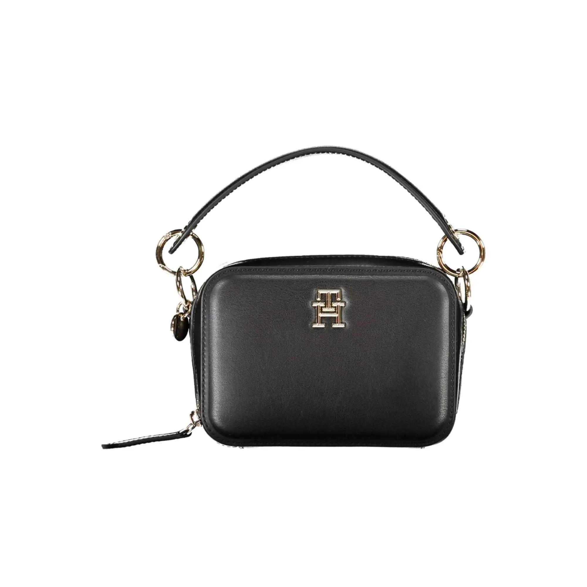 Tommy Hilfiger Black Polyurethane Handbag