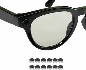 12PCS LED Blocker Sticker compatible with Meta glasses  accessories, gen2 Wayfarer,Skyler,Headliner,Oakley Meta HSTN light cover blackout,Medium adhesive to reapply stickers