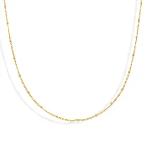 EVRY JEWELS Gold or Silver Plated Stainless Steel Women's Hypoallergenic Gabriella Necklace