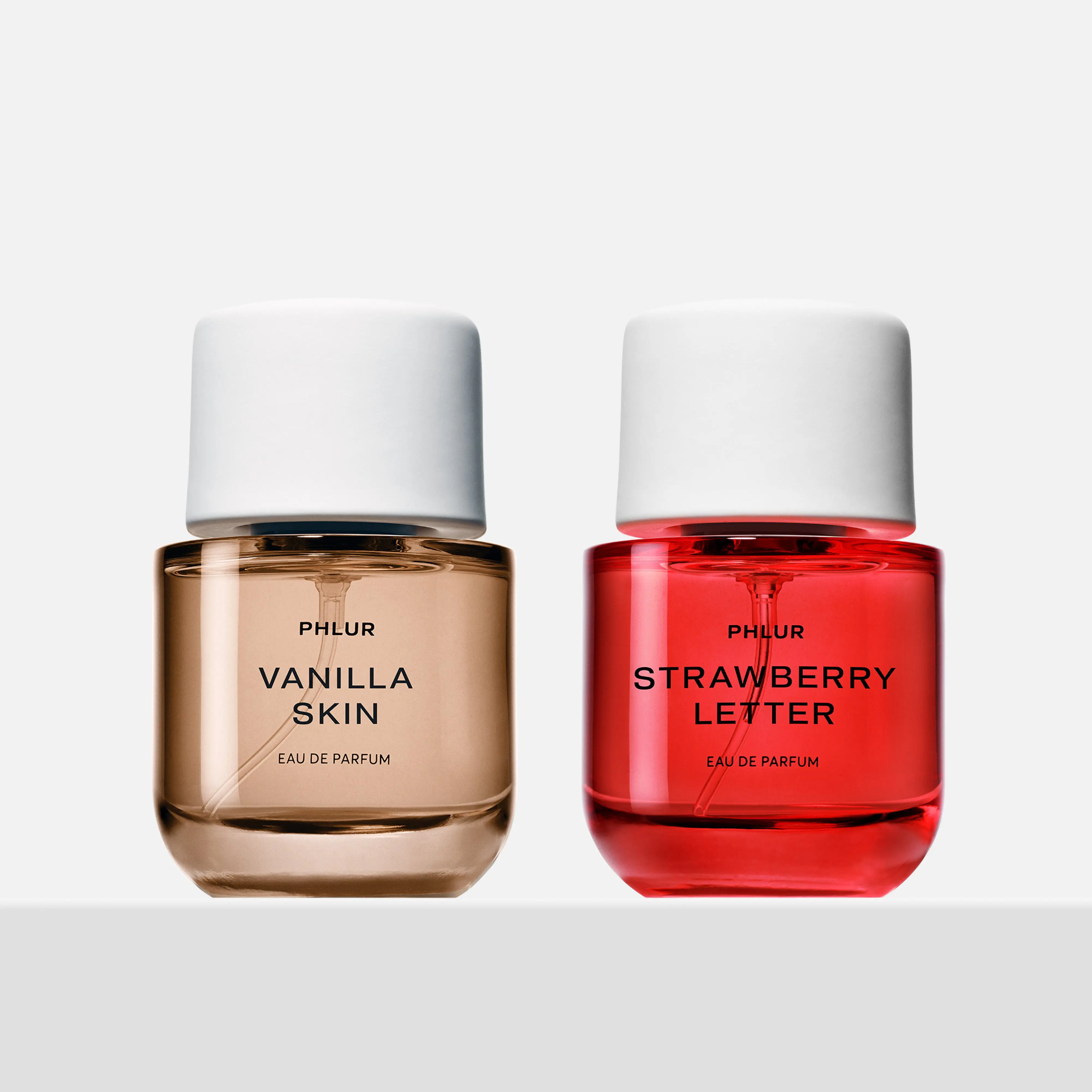 PHLUR Vanilla Skin & Strawberry Letter Eau de Parfum Duo - Full Size Perfume Set (2 x 50mL) PHLUR Vanilla Skin & Strawberry Letter Eau de Parfum Duo - Full Size Perfume Set (2 x 50mL)
