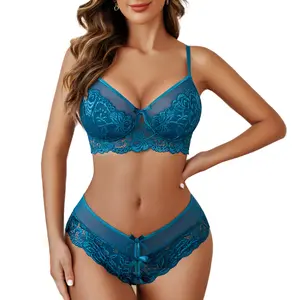 Avidlove Lingerie Set for Women Lace Bra and Panty Sets 2 Piece Lace Outfits S-XXL