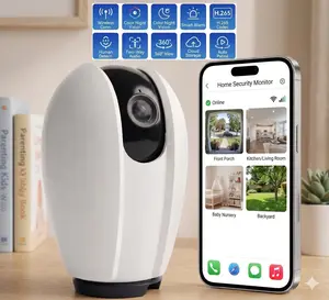 Home Security CCTV Camera - Ultra HD WiFi Monitor, 2-Way Audio Intercom, Human Motion Tracking, Remote Mobile Access, SD Card Support with Free Playback, CCTV Footage Capture Device, Cctv Footage Camera