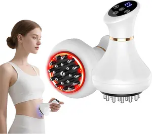 4 in 1 Portable Electric Meridian Brush, Rechargeable Electric Meridian Massager, Handheld Massage Tools for Relaxation, Comes with Massage Oil Great Gift for Parents