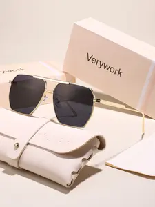 Large Frame Pilot Sunglasses for Women, Casual Style, Uv400 Protection, Uv Protective Sunglasses, Perfect for Vacation, Driving, Shopping, Business, Gift Box Included