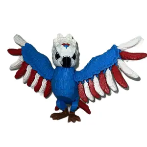 Fully Articulated 3D Printed Toy Eagle with Intricate Movements and High-Quality Construction for Endless Imaginative Play