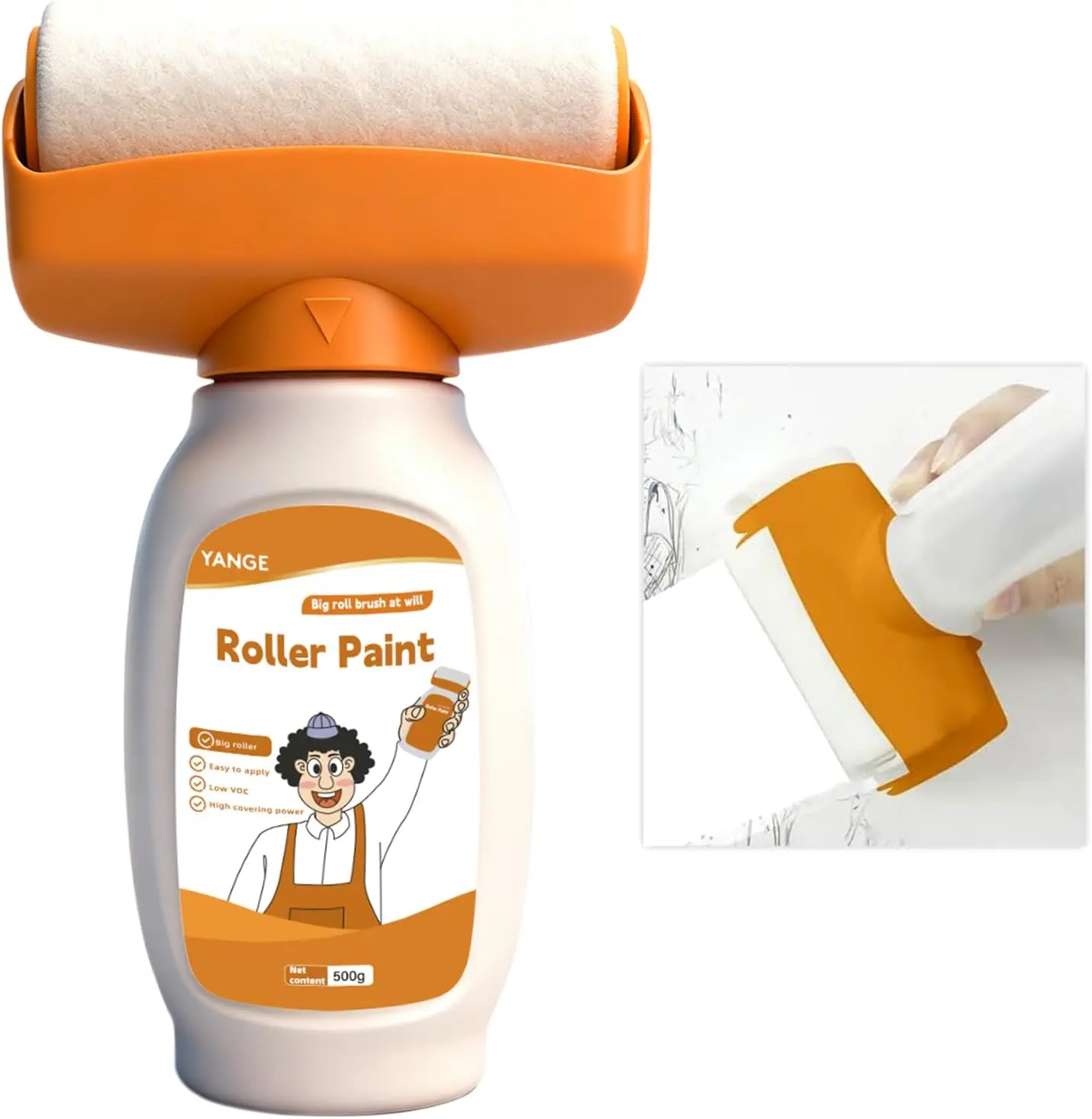White Paint for Wall White Chalk Paint Drywall Repair Kit Wall Mending Agent Quick-Dry Portable Paint Tool Water-Based Whitewash Paint