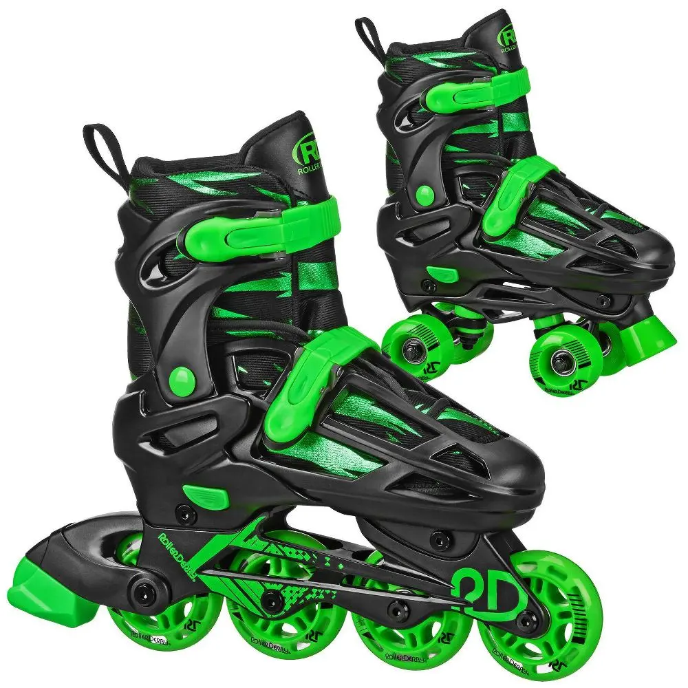 Roller Derby Wire Kids' Inline-Quad Combo Skates Roller Derby Wire Kids' Inline-Quad Combo Skates
