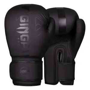GINGPAI Professional Adult Boxing Gloves - Durable Faux Leather, Adjustable Strap Closure, Multiple Sizes (6oz-14oz), Pack of More Than One - Mixed Colors - For Men & Women - Suitable for Boxing, Muay Thai, MMA Training - Ideal Gift for Fighters & Martial