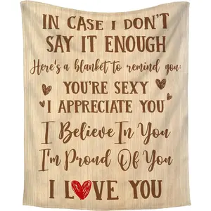 Couple Gifts for Men, Women - Christmas, Thanksgiving, Valentine, Anniversary, Birthday, Wedding Gifts for Him, Her, Boyfriend, Girlfriend, Husband, Wife Gift - Fleece Throw Blankets