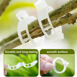 100PCS,Secured Plastic Plant Clip, Plant Clips for Climbing Plants Clear for Tomato Grape, Plant Fixing Clips,Garden Clips for Climbing Plants,Garden Supplies, Grape and Vine Vegetables