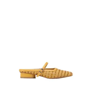 【Deals for You Days】Women’s woven closed-toe mule sandals, low-heel slip-on half mules with lambskin insoles—versatile women’s shoes for summer, casual wear, commuting, and vacations.