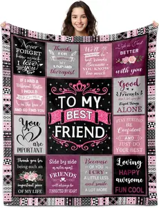 Best Friend Blanket, Friend Gifts for Women, Best Friend Birthday Gifts for Women, Bestie Gifts for Women, Friendship Gifts for Women, Gifts for Best Friend Woman, BFF Gifts