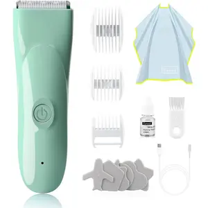 Baby Hair Clippers - Ultra Quiet Electric Hair Trimmer, Cordless Rechargeable Waterproof Haircut Kit for Kids Infants & Adult.