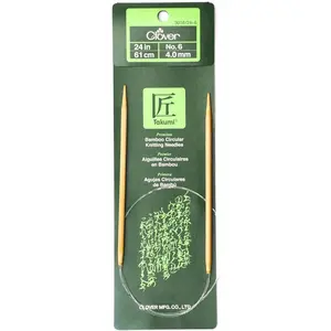 Clover 3016/24-06 Takumi Bamboo Circular 24-Inch Knitting Needles, Size 6