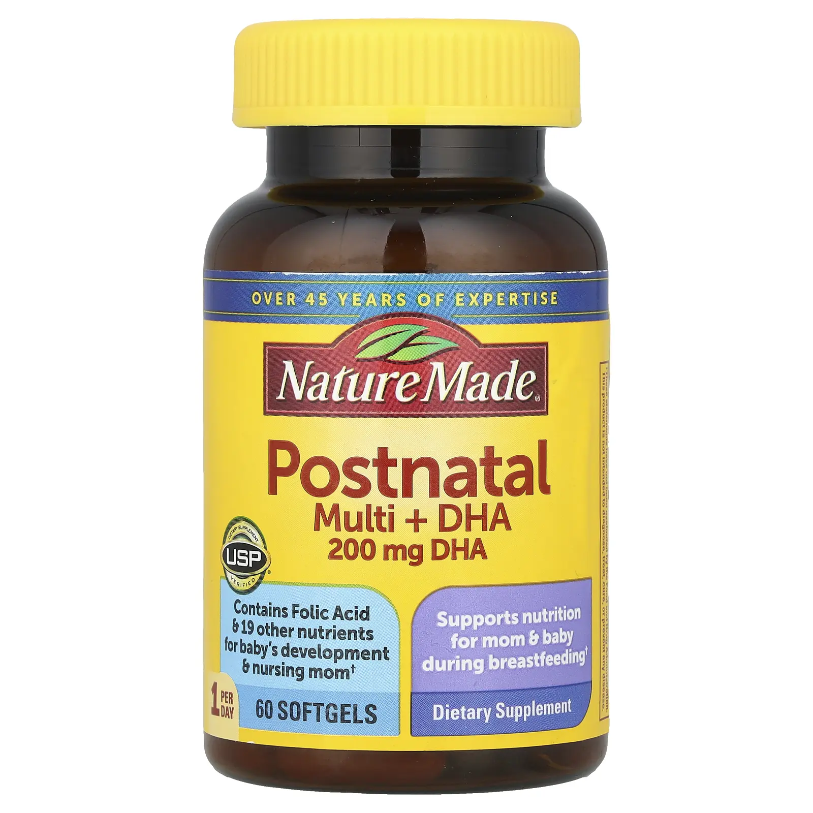 Nature Made Postnatal Multi + DHA, 60 Softgels