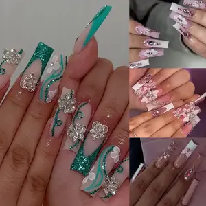 Baddie Long Press-On Nails – High-Quality, Long-Lasting, Insta-Ready Nail Set