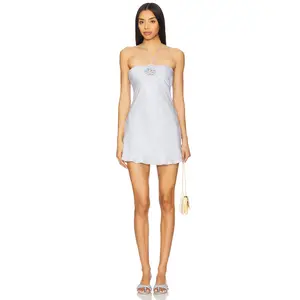 MORE TO COME Arie Mini Dress in Pale Blue
