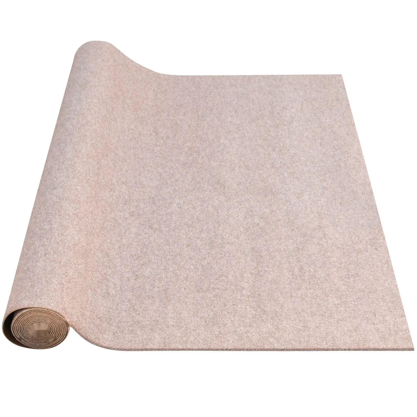 Boat Carpet 6 Ft x 18 Ft, Marine Grade Waterproof Deck Carpet for Boats, Anti-Slip With Marine Backing, Cuttable and Easy to Clean, Light Brown Patio Rug for Docks, Pontoon, and Watercraft
