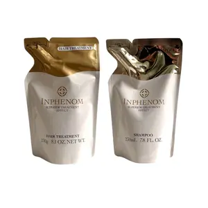 Milbon Inphenom Moisturizing Hair Care Set (Shampoo 230 ml / 7.78 oz + Treatment Mask 230 ml / 8.1 fl oz)