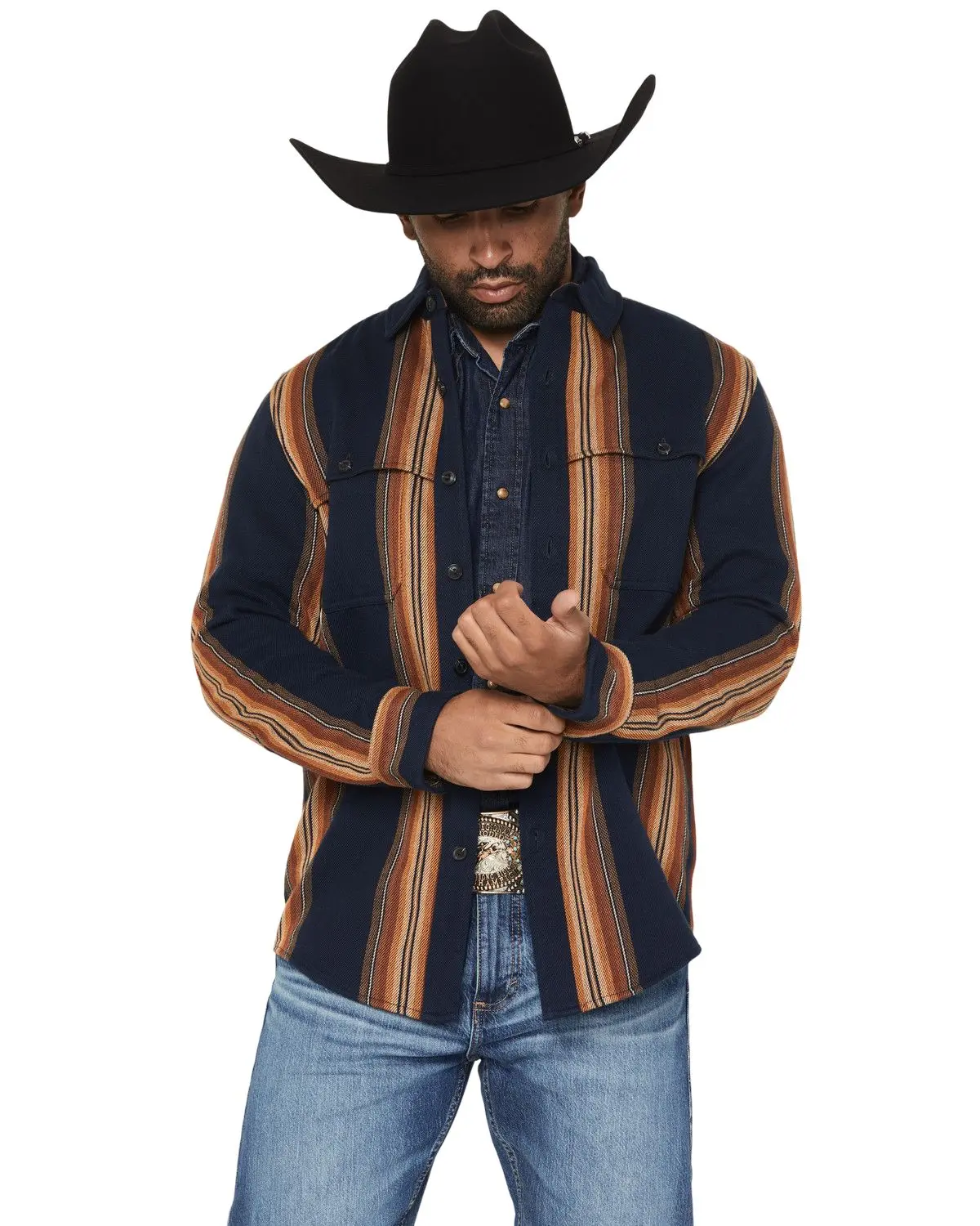 Pendleton Men's Men'S Weston Striped Long Sleeve Button-Down Flannel Shirt - Ra1413-79667