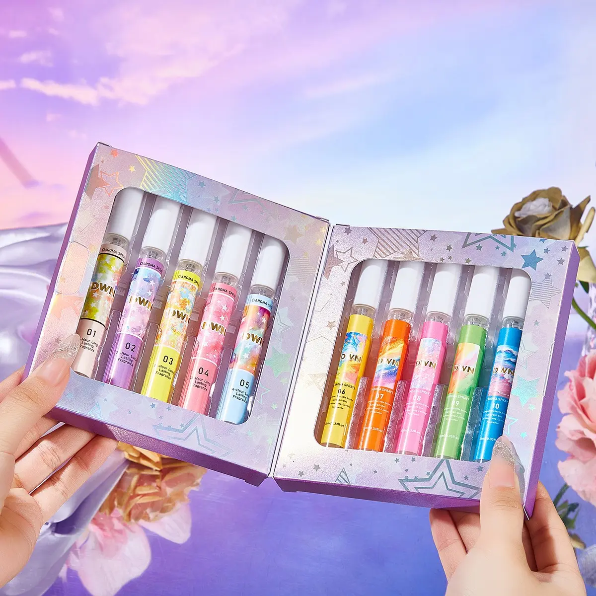 High-End Secret Perfume Set 10 X 10ML, Experience Various Scents, Includes Luxurious Fragrances, Perfect Gift for Perfume Lovers & Beginners, Perfume Sampler Set