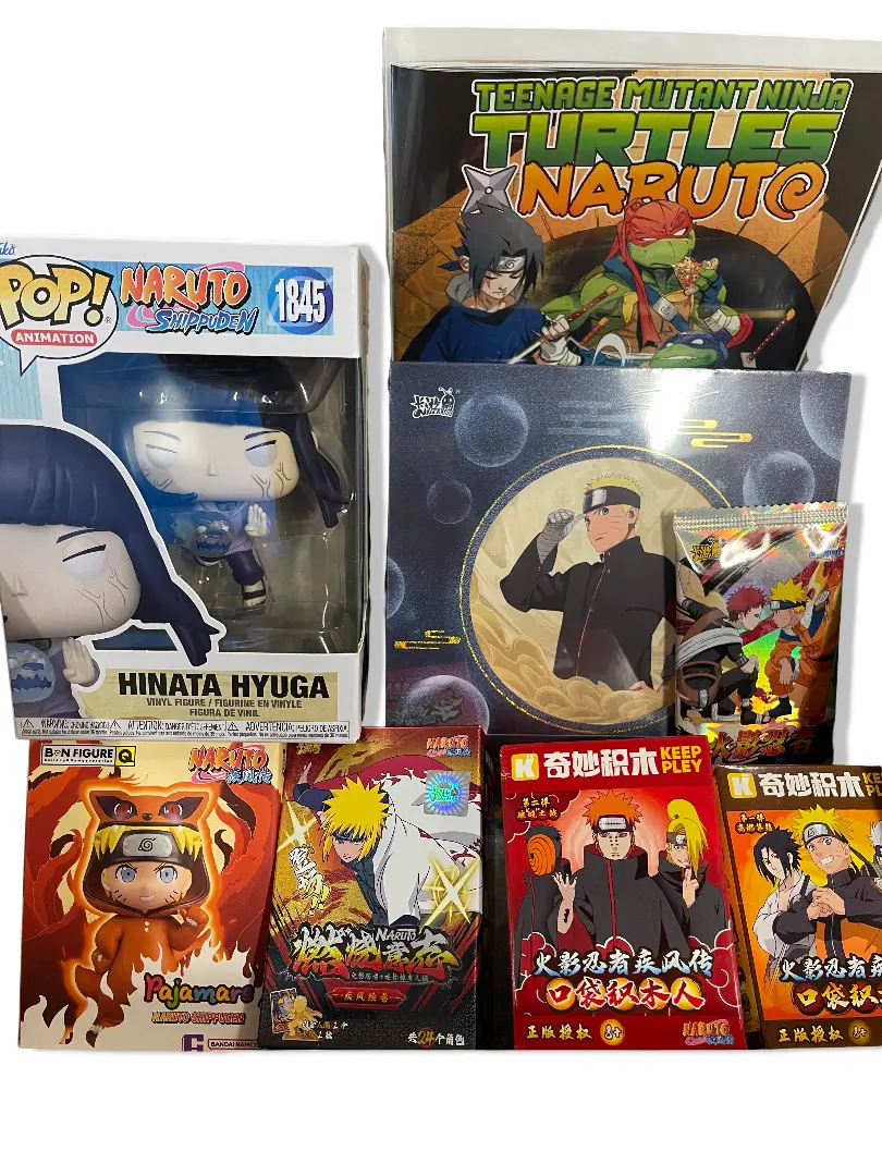 Naruto Ultimate Collector Bundle - Includes (1) Funko (1) Naruto The Last Movie Gift Box (1) Comic Book (1) XP Tiny Fig Box (1) Keepplay Blind Box Series 1 (1) Keepplay Blind Box Series 2 (1) Narurto Tier 4 Wave 7 Pack (1) Naruto BN figure Q Pajamars