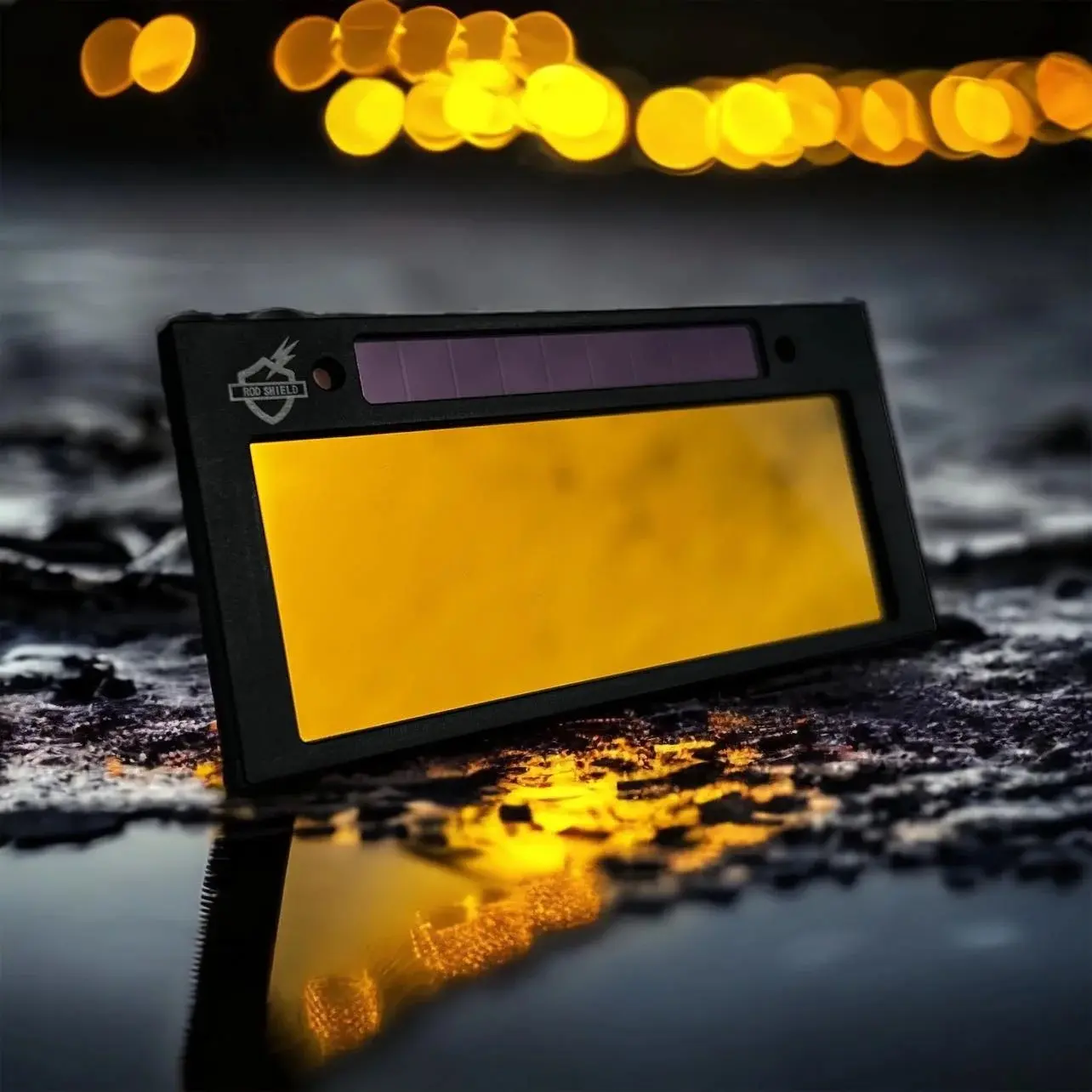 Rod Shield blue puddle gold front automatic welding lens Rod Shield blue puddle gold front automatic welding lens