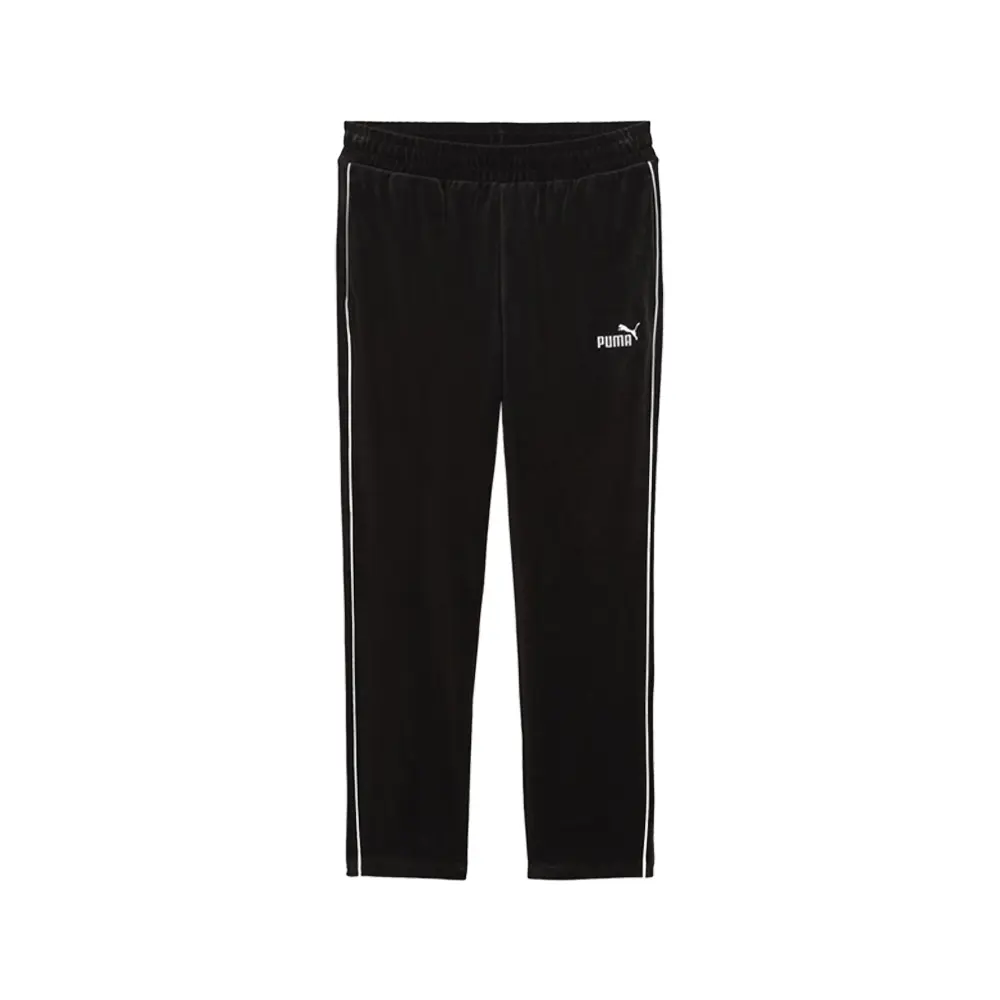 PUMA Mens Essentials Elevated Velour Pants Casual - Black