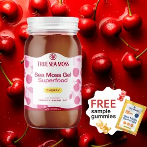 True Sea Moss Cherry Irish Sea Moss Gel – Rich in Essential Minerals & Vitamins – supports overall vitality