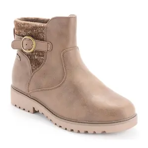 Skechers Arch Fit Vegan Water-Repellent Ankle Boots - Weekend Chat