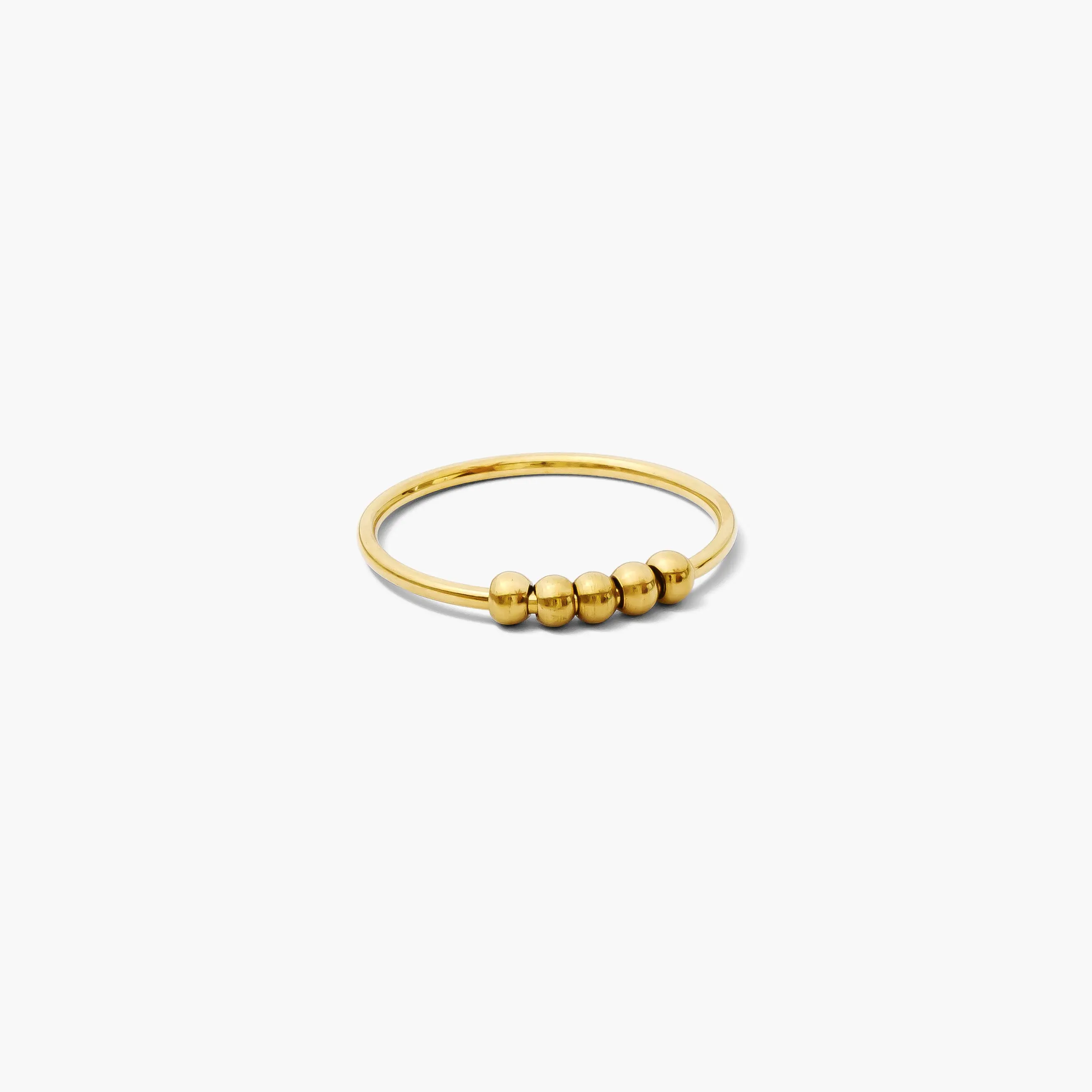 Anxi Ring Don't Mind – Elevated Fidget Ring & Anxiety Ring, 18K Gold-Plated Stainless Steel