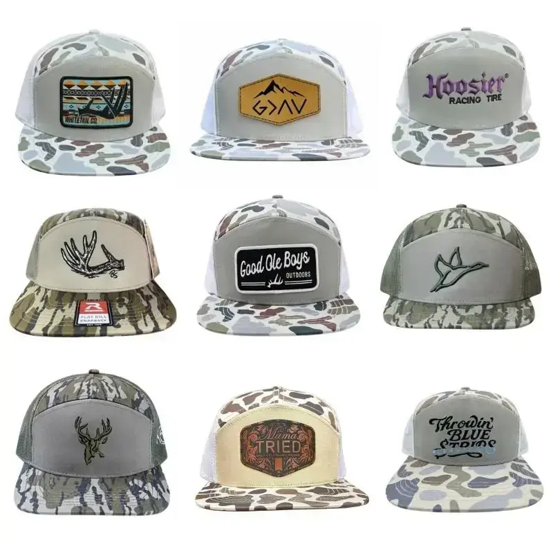 Full Limited Camo Trucker Hats Collection  Premium Mesh Snapback Caps  Outdoor Hunting & Western Lifestyle