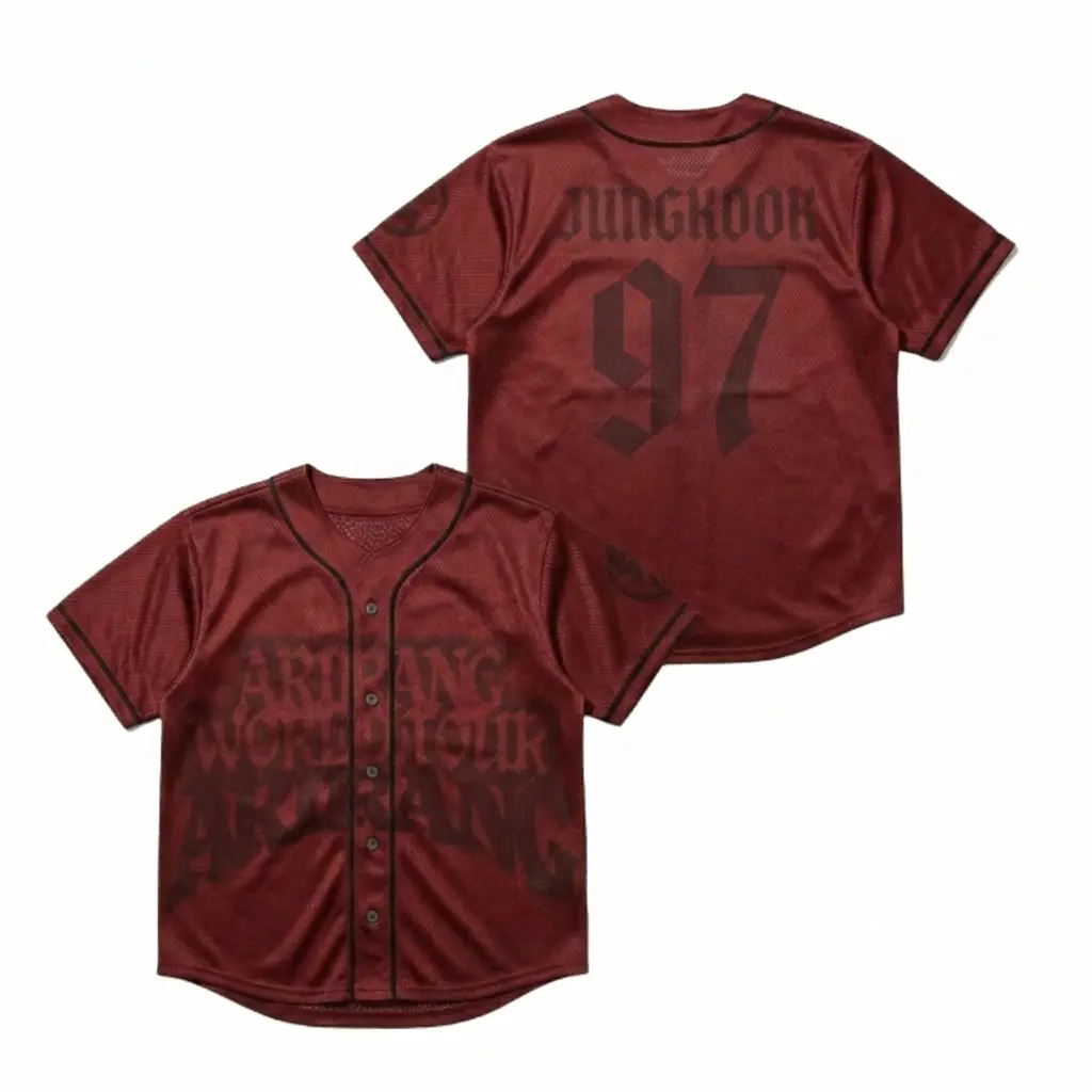 Bangtan ARIRANG World Tour 2026-2027 Baseball Jersey Print Fanmade Unisex For Fan S-5XL