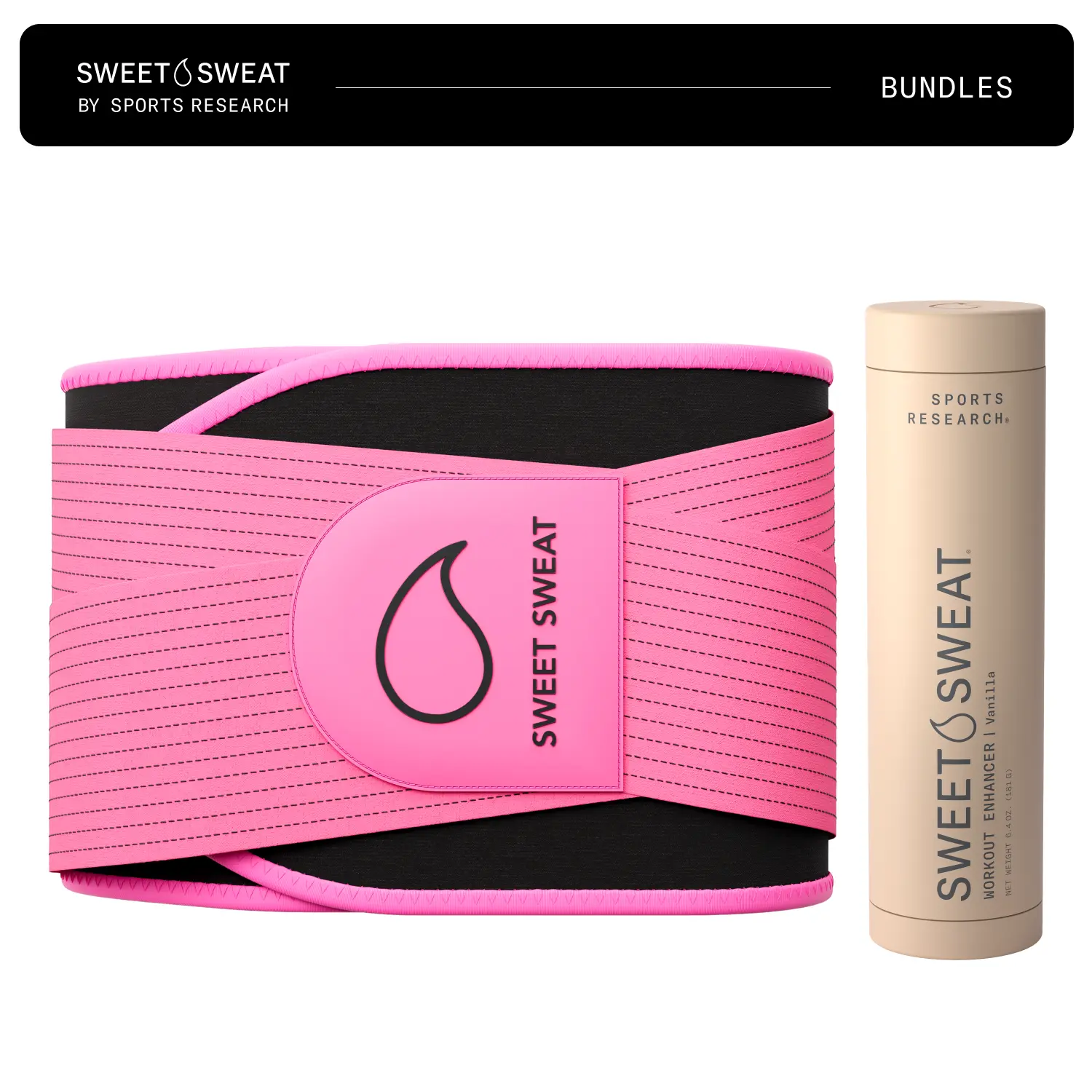 Sweet Sweat Gel Vanilla (6.4oz) + Pro Series Waist Trimmer Bundle
