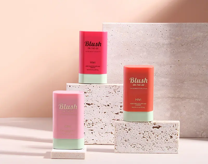"On-the-Glow Blush-Tinted MoistureStick: Cream Cheek Color for Mature Skin - Long-Wearing Palette Powder & Contour for a Natural Flush of Color" camo blush bridal blush Lightweight Makeup Moisturizing